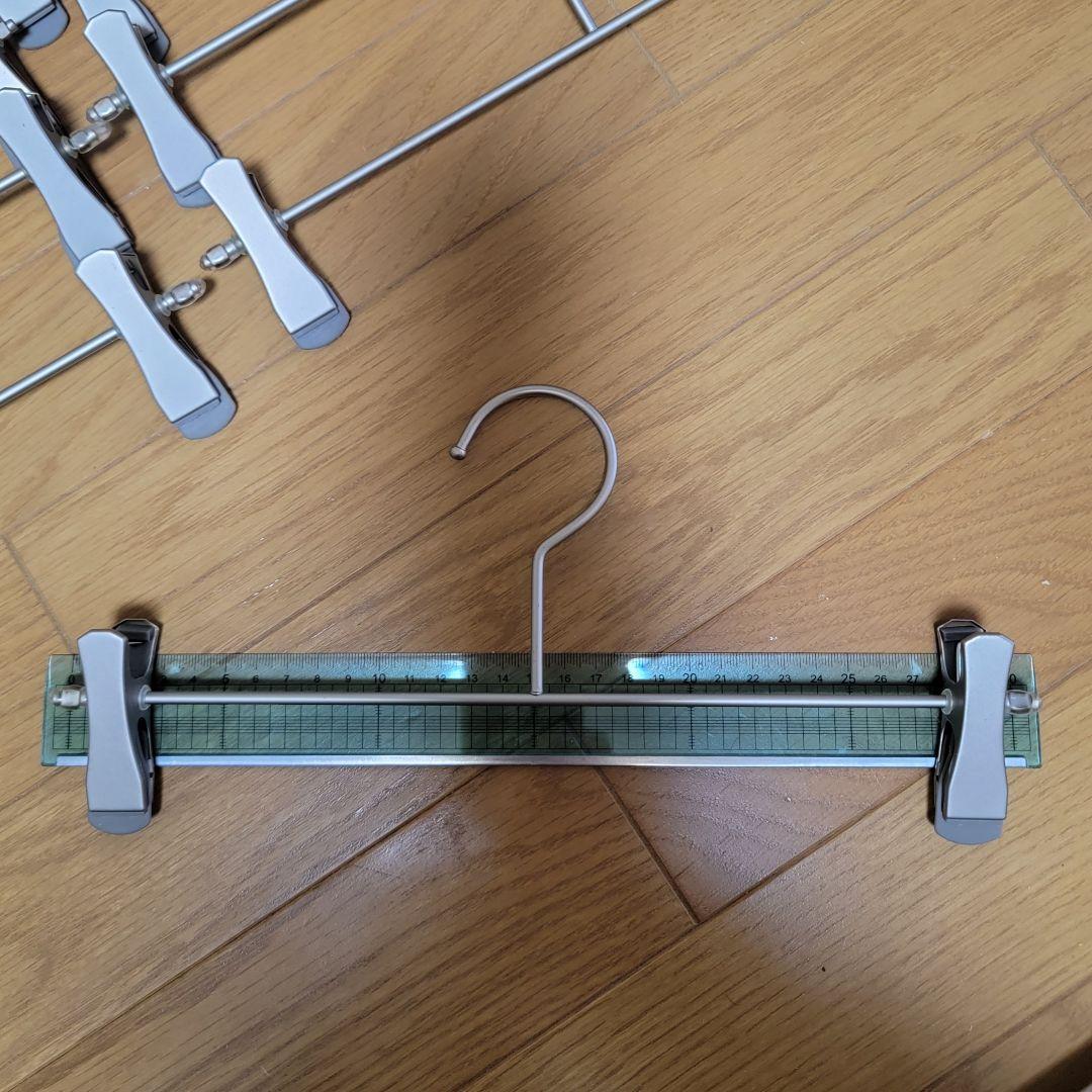 ボトム ハンガー 40本 セット ホワイトニッケルメッキ 什器 店舗