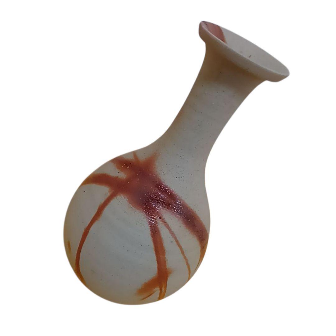 備前焼 備前造 緋襷鶴首花入 茶道 茶道具 花瓶 花器 茶室 華道 華道具