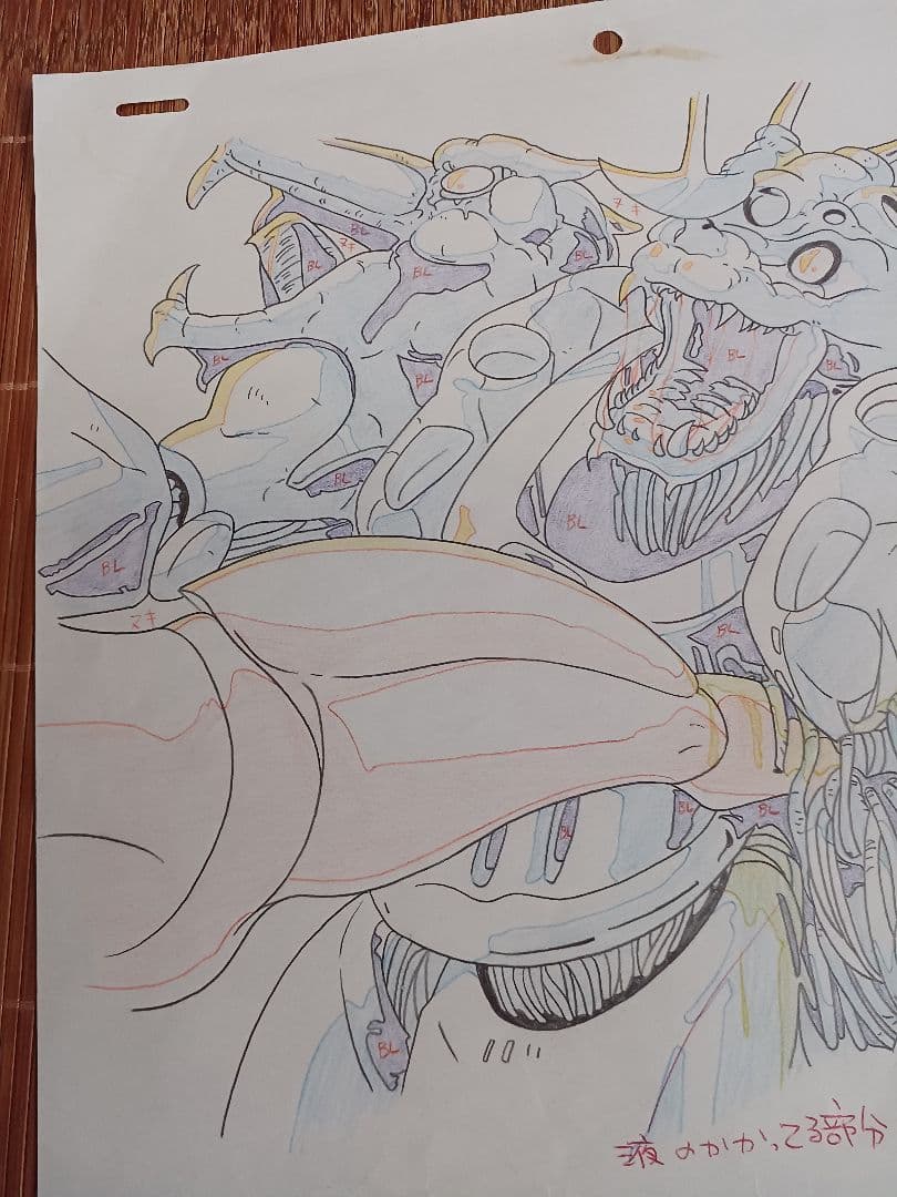 EDOYA　♥️セル画 と原画 不明－22　緻密書き込み彩色技術は圧巻