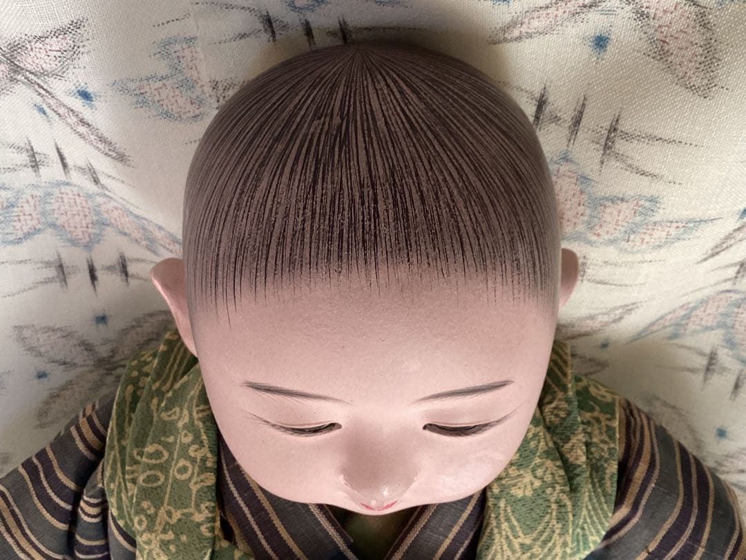 市松人形 松菊　竹取物語　抱き人形　アンティークドール　ビスクドール　40cm