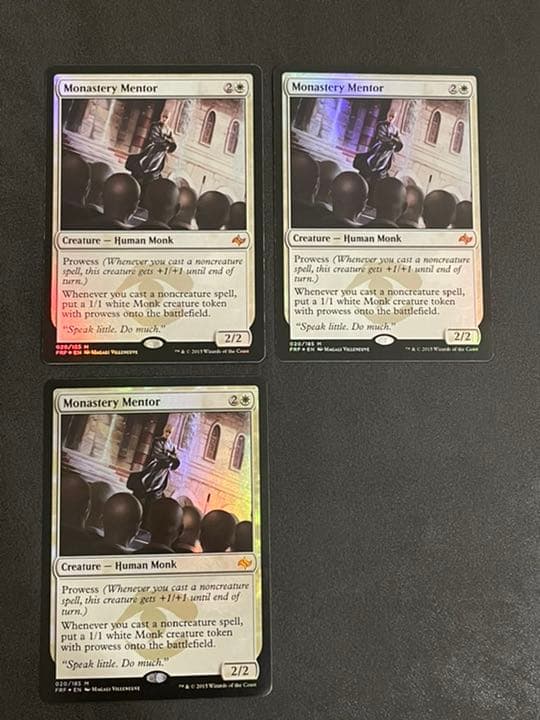 MTG 僧院の導師 foil 3枚セット