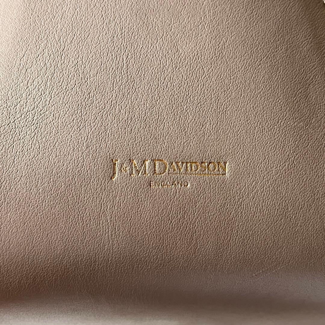 J&M DAVIDSON　クイバー バケット　ハンドバッグ　レザー　ベージュ