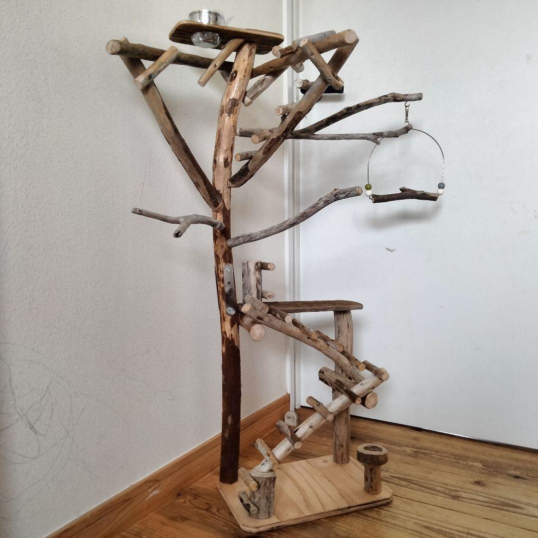 バードアスレチックジム㊻ 天然木 自然木 流木 止まり木 インコ