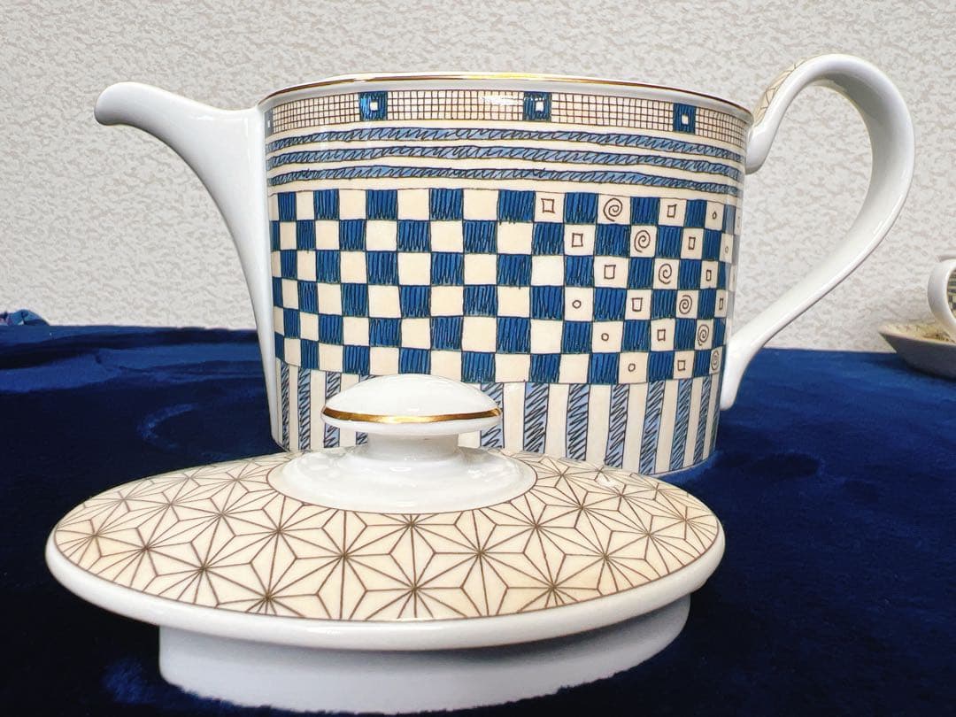 ウェッジウッド サムライ ティーポット カップ　ソーサー　ユーランダー　未使用