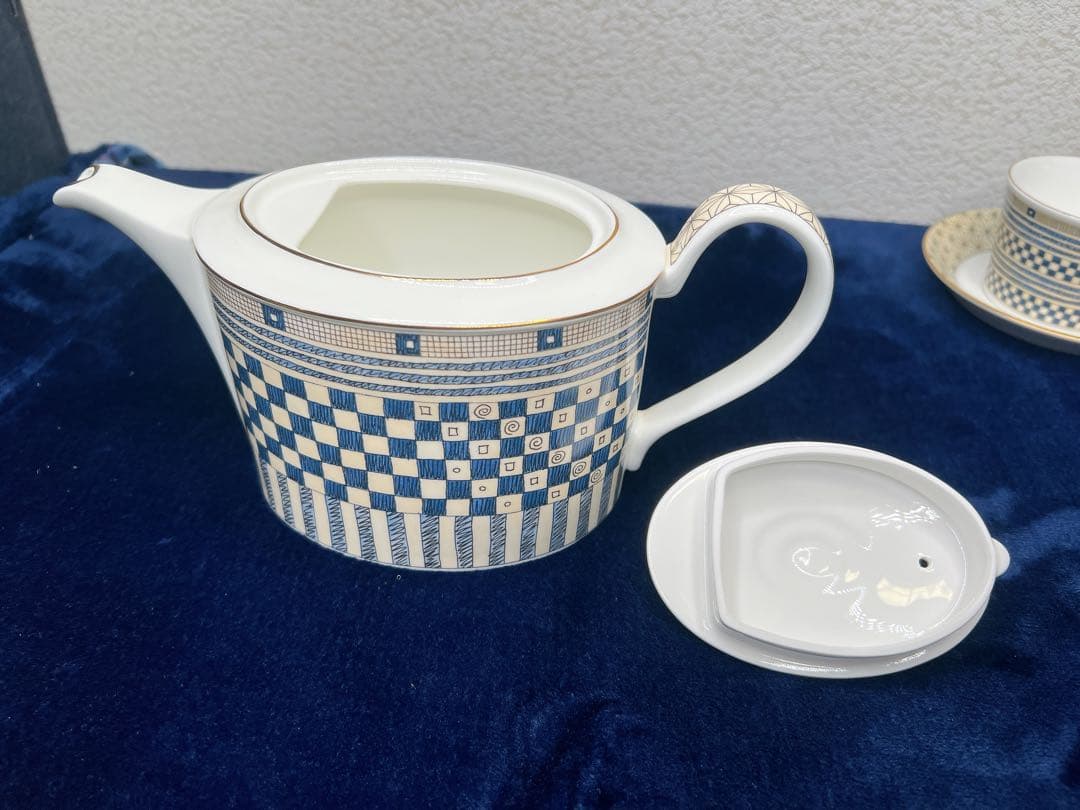 ウェッジウッド サムライ ティーポット カップ　ソーサー　ユーランダー　未使用