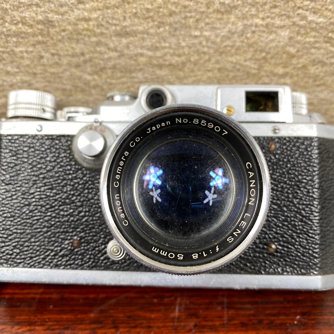 キャノン フィルムカメラ No.160288レザーケース付動作未確認 ジャンク品