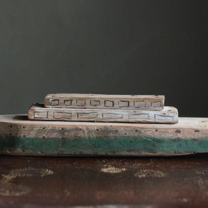 工作 木 船 古道具 アンティーク オブジェ 立体 木製船 木の船