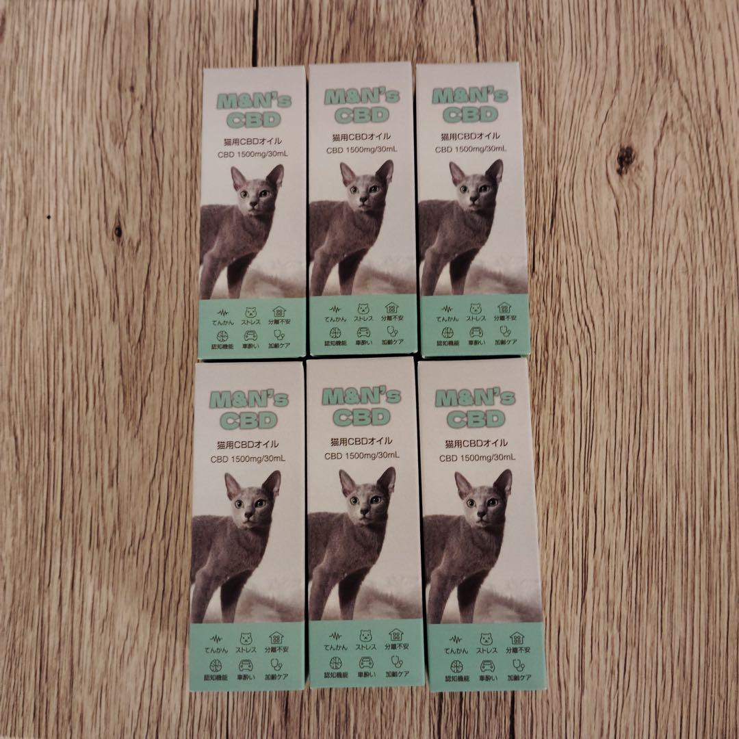 km2476 M&N's CBD 猫用CBDオイル 1500mg/30mL x6