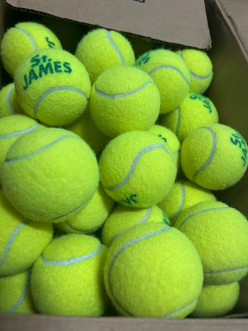 1試合使用の硬式テニスボール100球