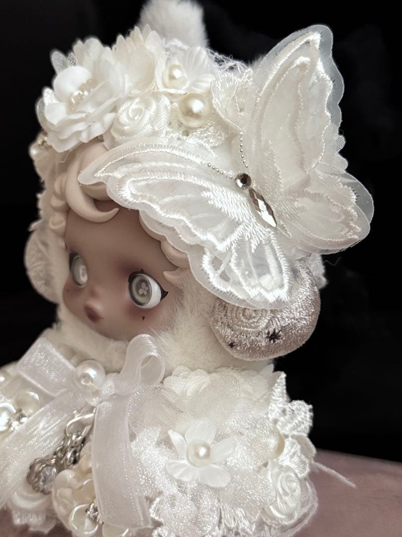 monaページ　スカルパンダ　ぬいぐるみ　服　2着セット　白&紫ドレス