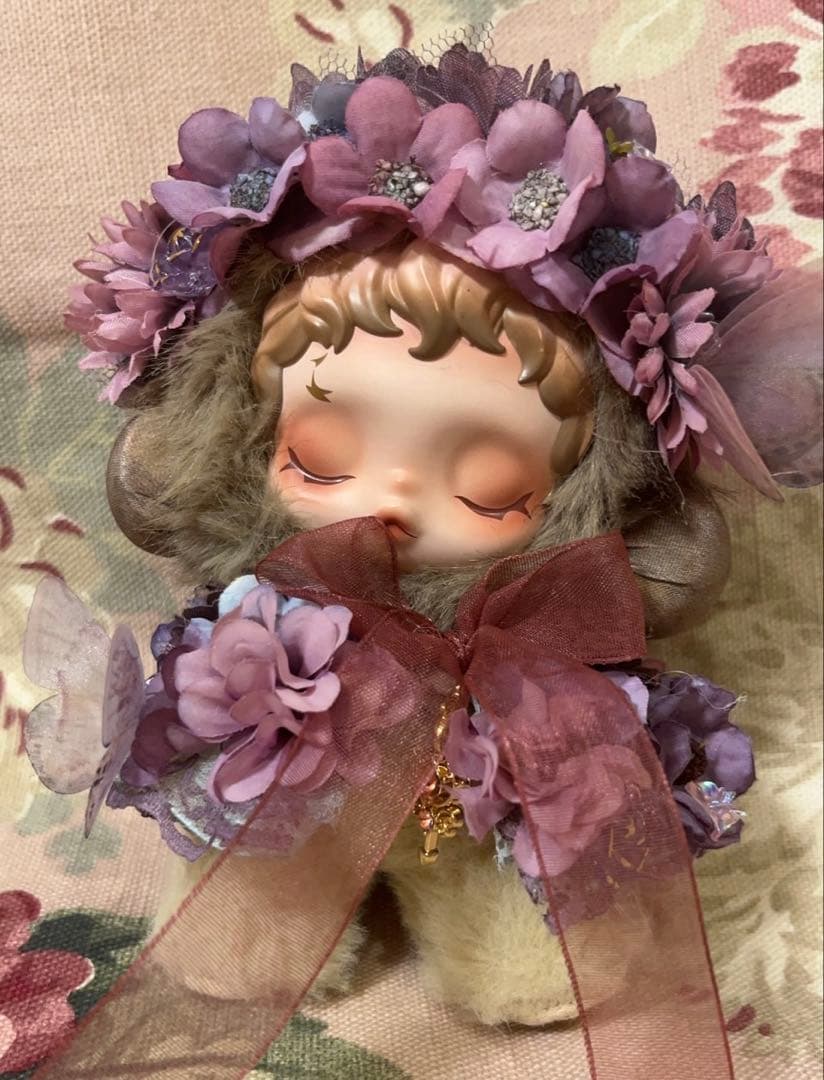 monaページ　スカルパンダ　ぬいぐるみ　服　2着セット　白&紫ドレス