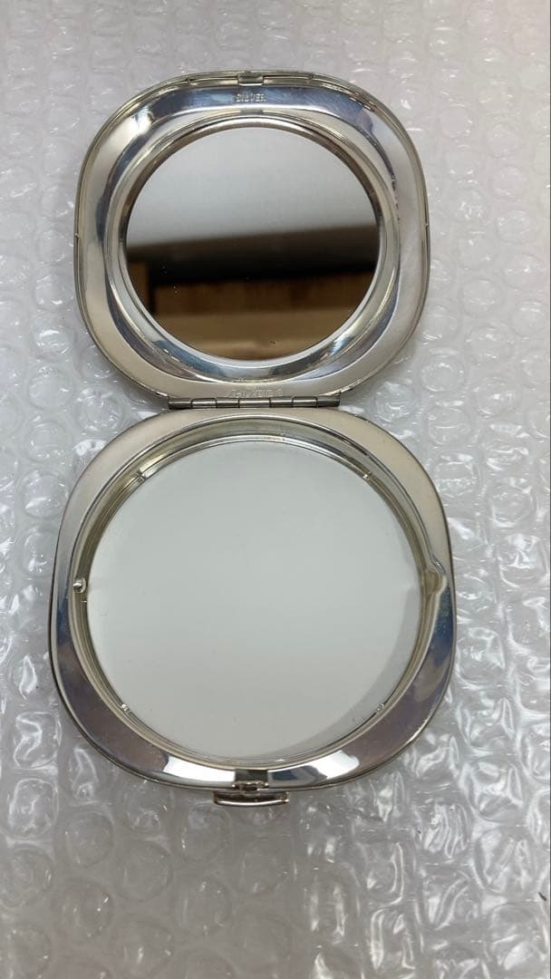 資生堂　コンパクトミラー　銀製 SILVER刻印有