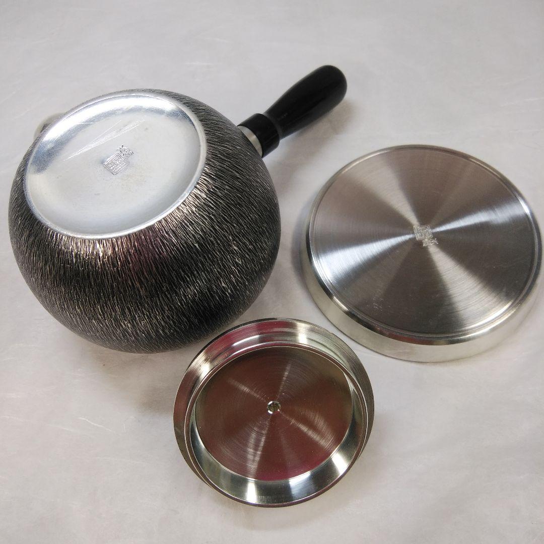 煎茶道具  錫半    煎茶道具一式     共箱