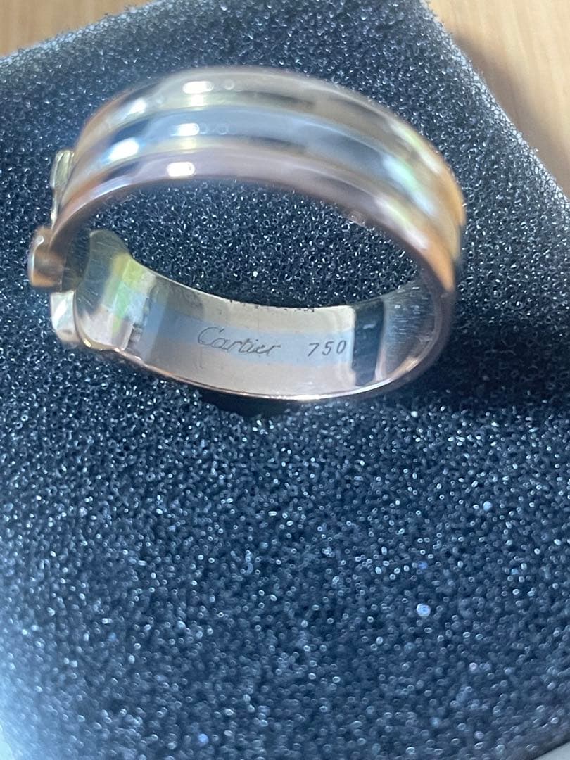カルティエCartier 2C リングK18YG WG PG 15号
