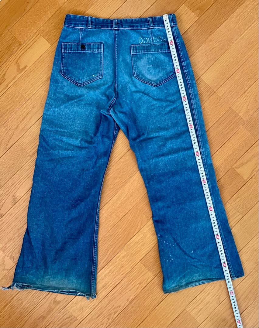 80's SEAFARER セーラー・デニム 民生品U.S.NAVY ステンシル