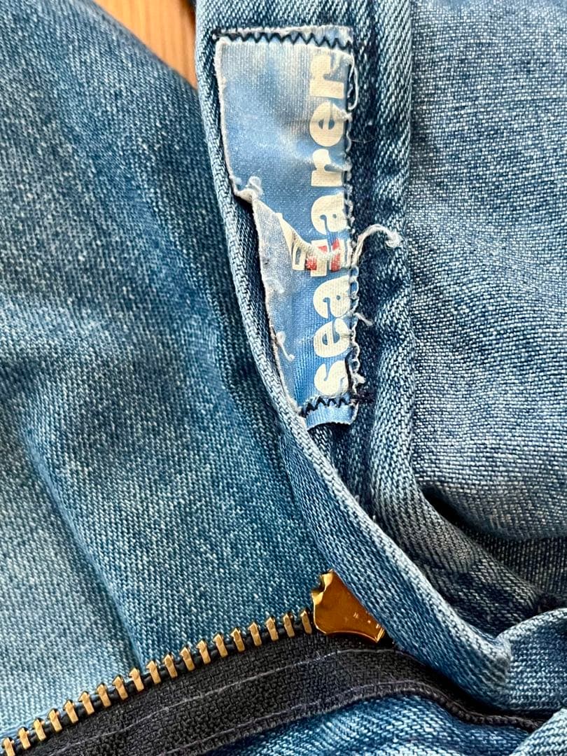 80's SEAFARER セーラー・デニム 民生品U.S.NAVY ステンシル