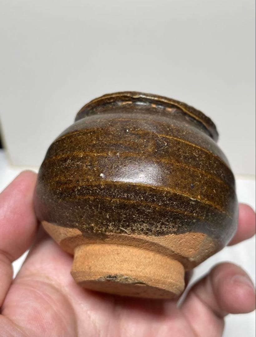 茶入。唐物茶入。宋時代。古美術。骨董品。舊家蔵出し。宋代。希少品。