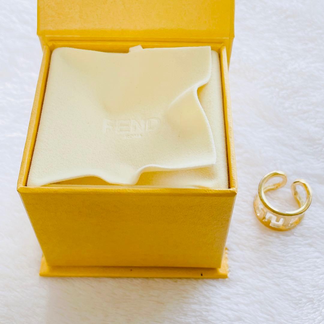 s様→【FENDI】美品★フェンディ オーロックワイドバンドリングゴールド箱あり