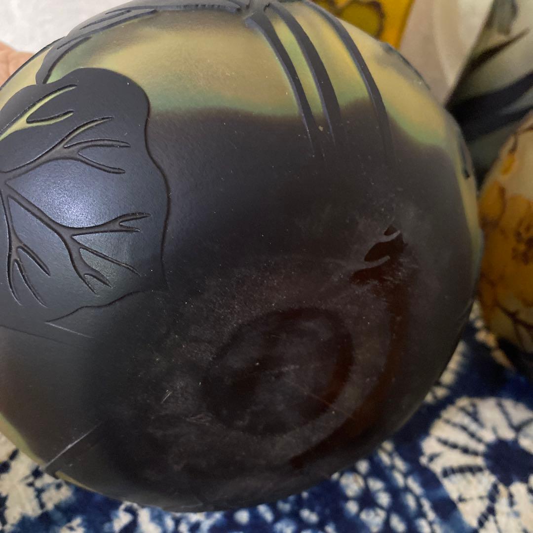 ガレ風？花瓶　ビアマグ　ガラス