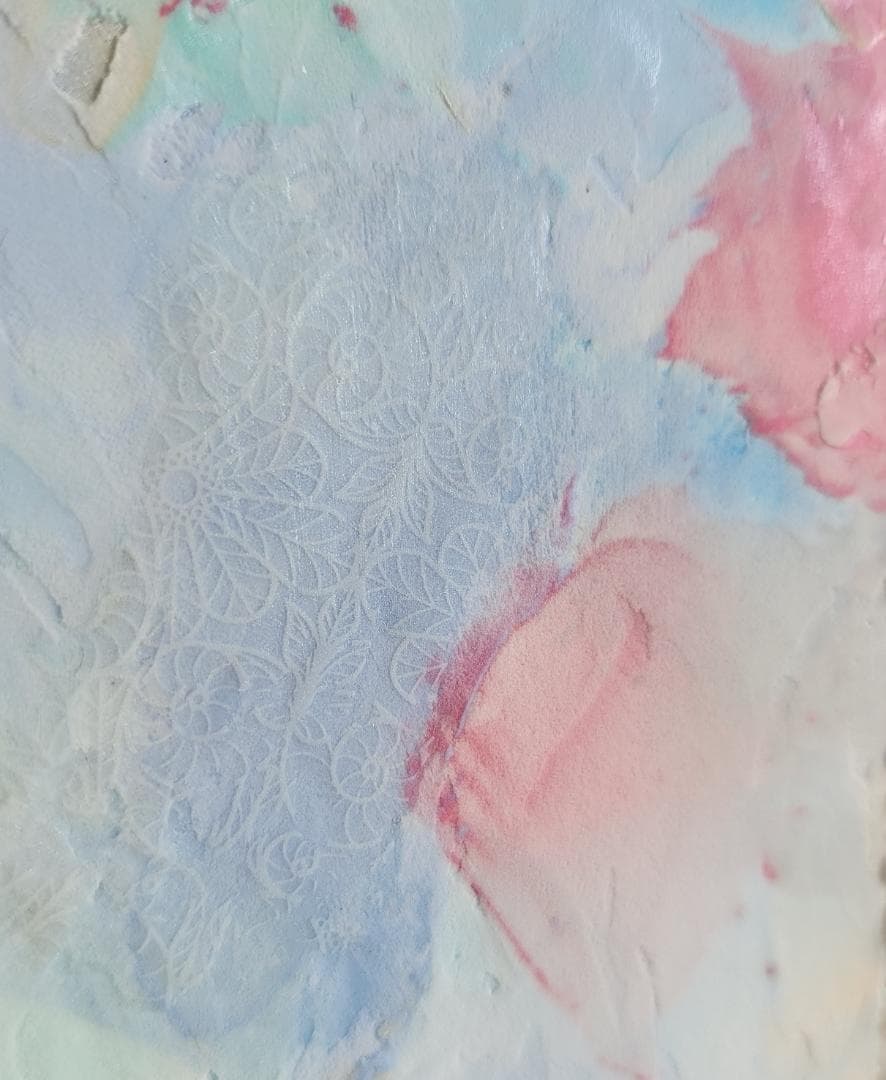 純情可憐 / 抽象画 キャンバス 90×65㎝ 原画のみ モダン アートパネル