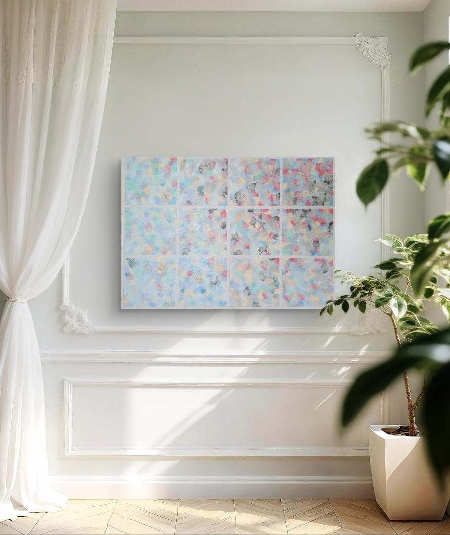 純情可憐 / 抽象画 キャンバス 90×65㎝ 原画のみ モダン アートパネル