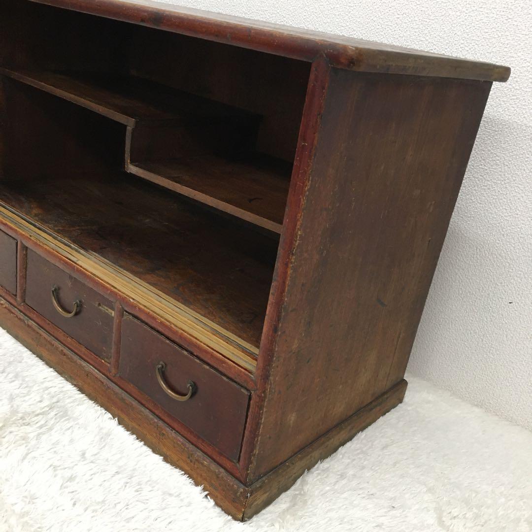和家具 木製収納棚 アンティーク レトロ 古道具 インテリア