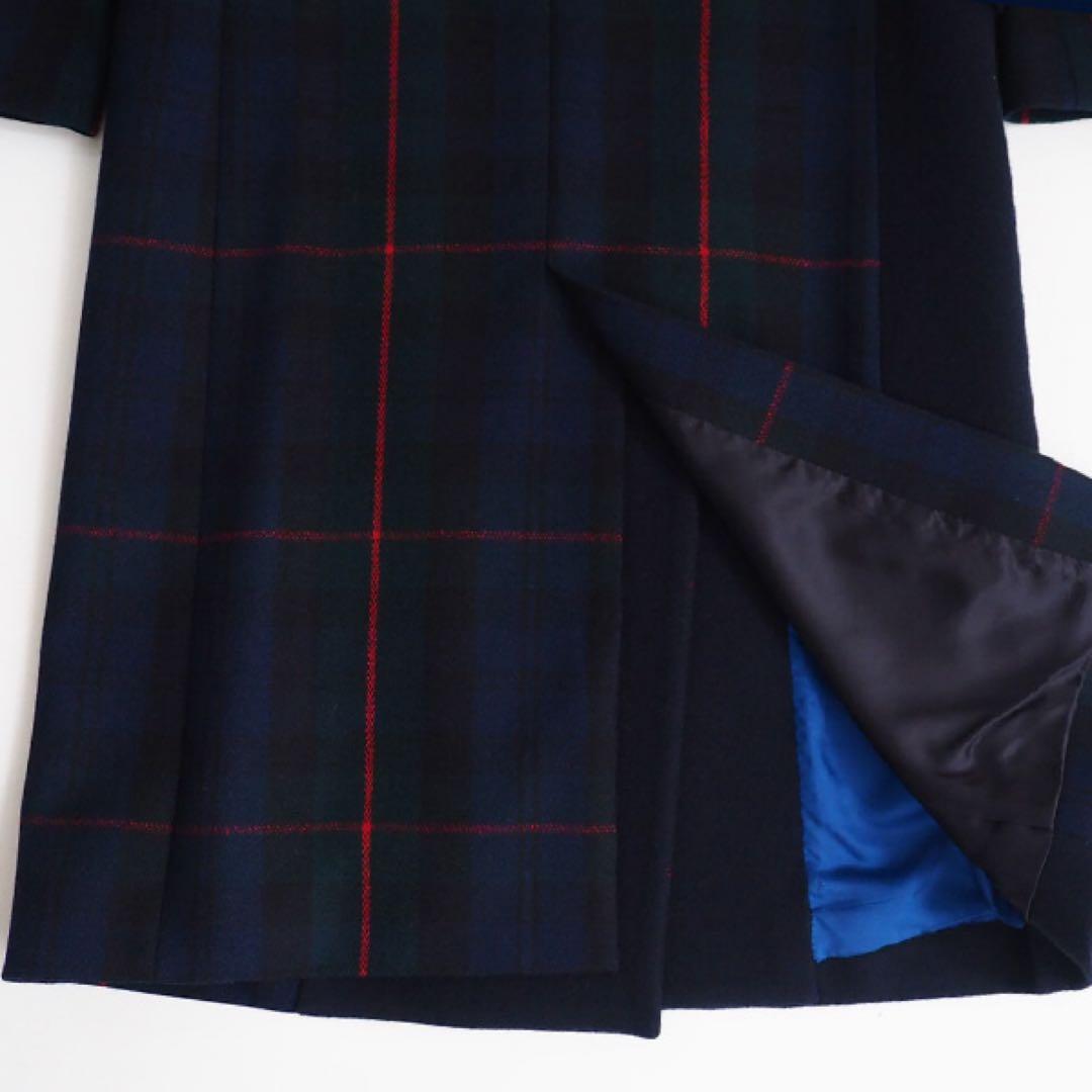 ポールスミス チェスターコート ダブルチェスターコート ネイビー チェック