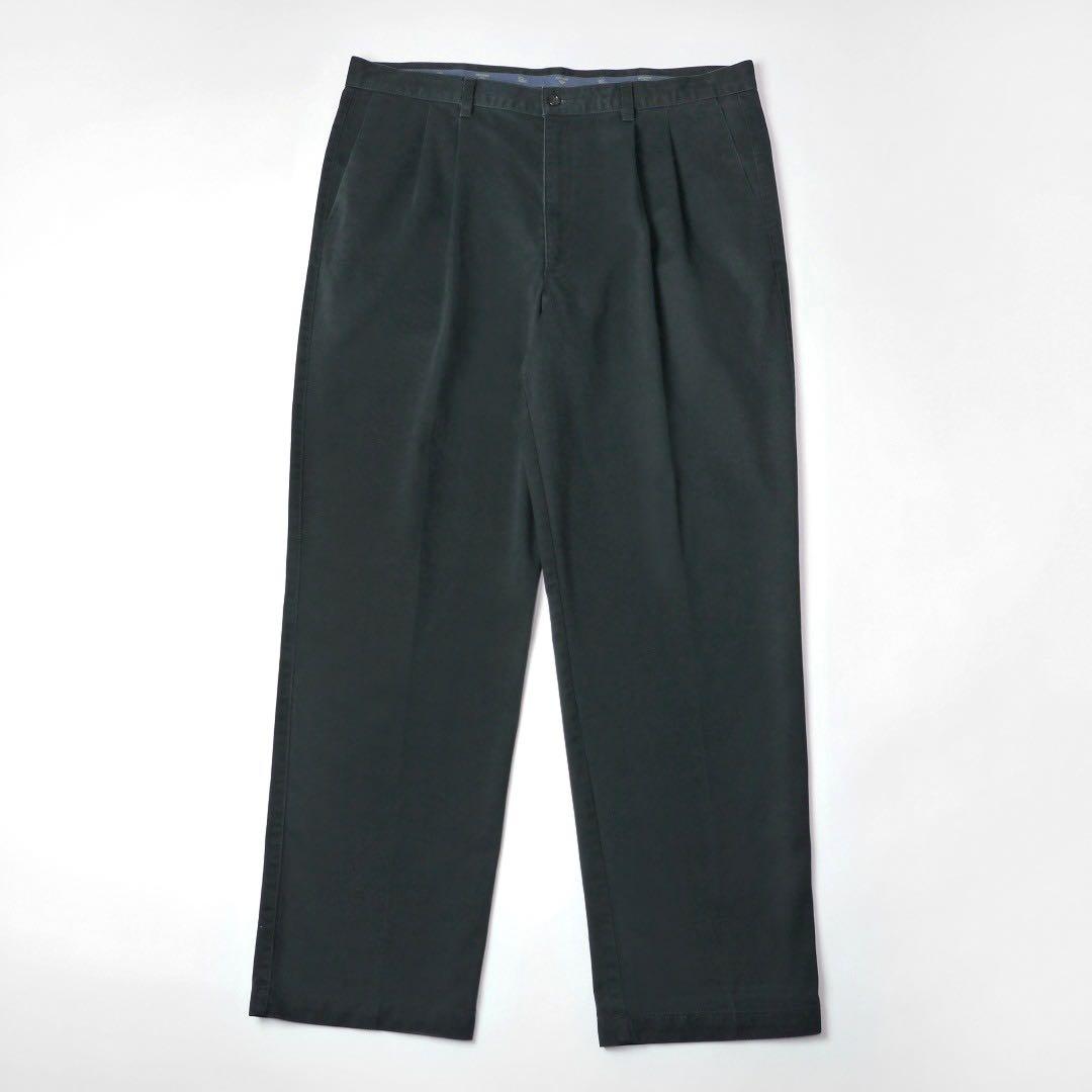 00sビンテージ リーバイス ドッカーズ ツータック チノパン パンツ黒ブラック