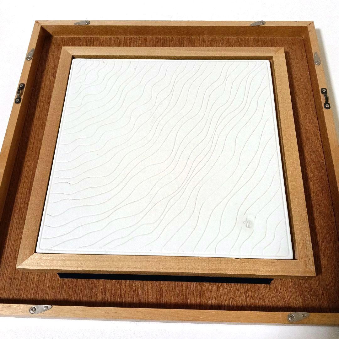 有田焼 陶板額装 金彩草花