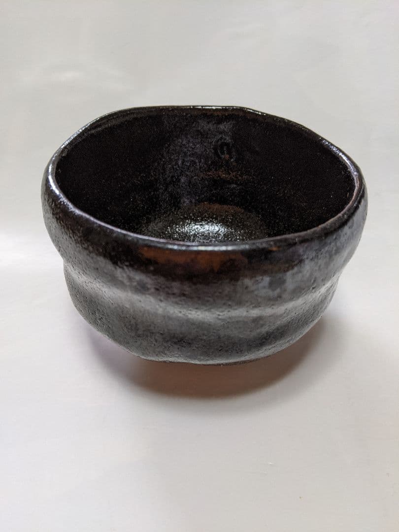 骨董品　抹茶茶碗　黒楽　茶道具