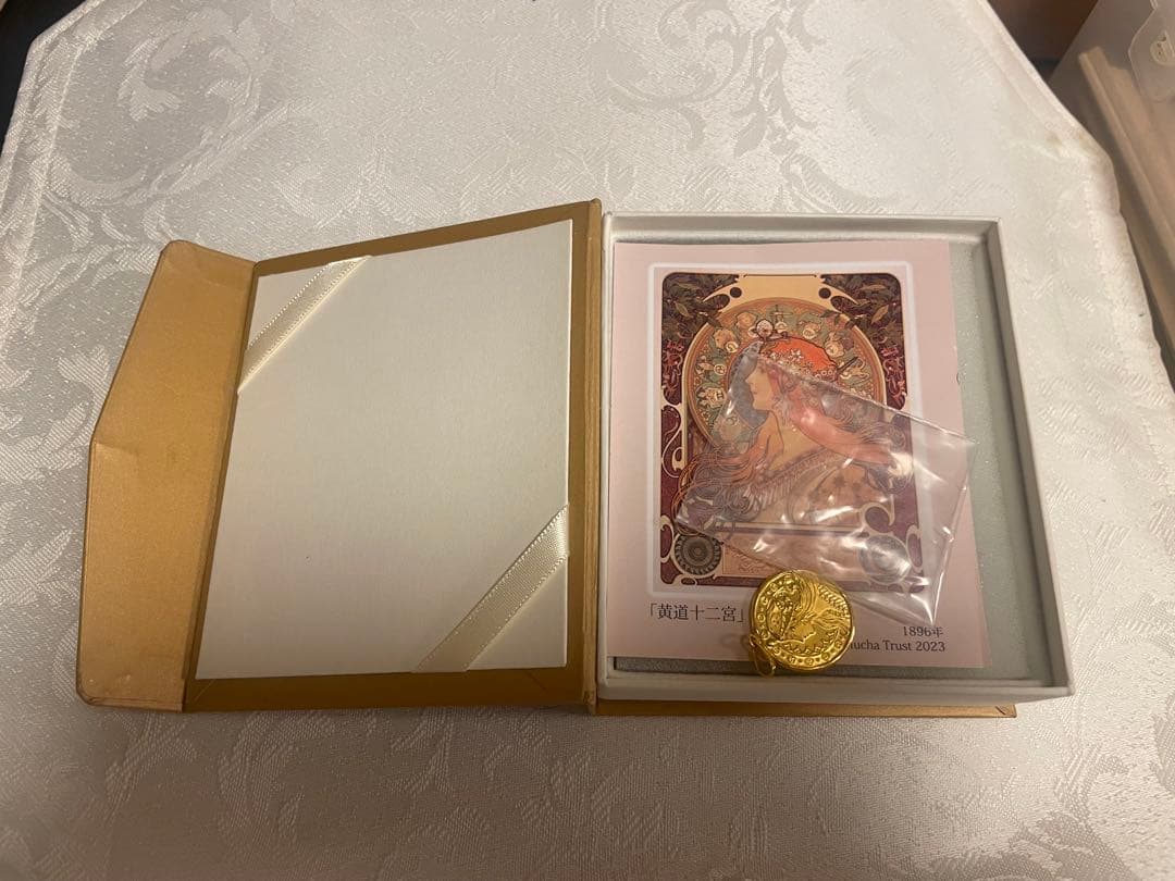 アルフォンス・ミュシャ 130周年 純金999.9 ペンダント