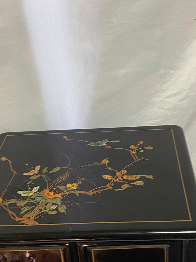 2692❣️ 中国家具 チェスト　花鳥図　引き出し