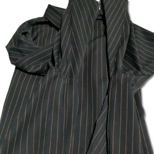 MBストライプオーバーシャツアウター Sサイズ ブラック 匿名配送