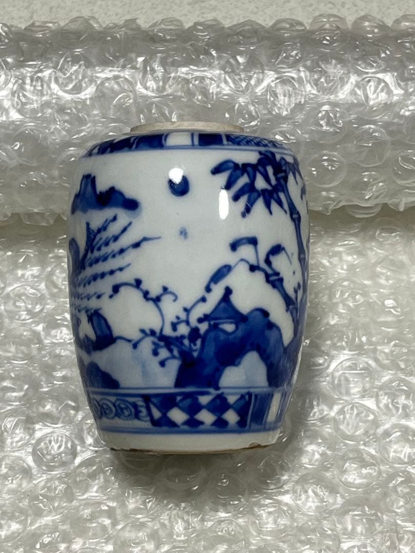 染付　花瓶　茶入　京焼　道ハ