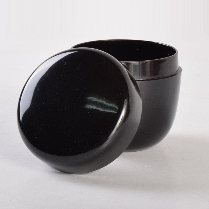 茶道具　黒漆　棗　仕覆付　時代箱　V　8357