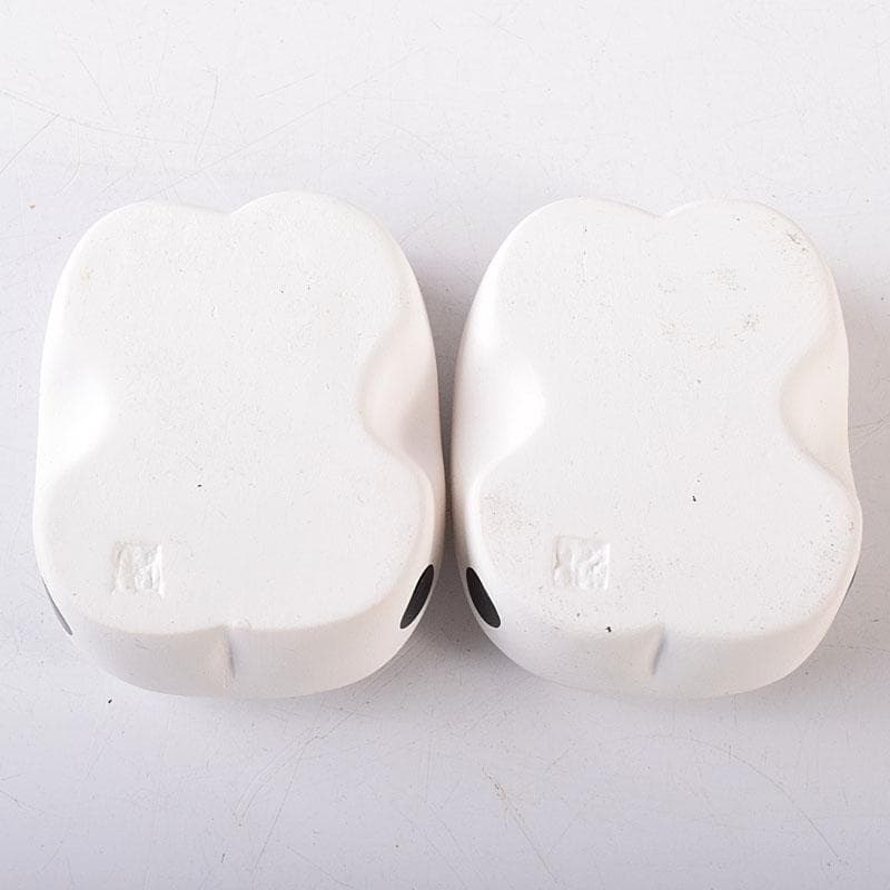 茶道具　京焼　白駒犬　干支香合　縁起物　在銘　2点まとめて　V　8167