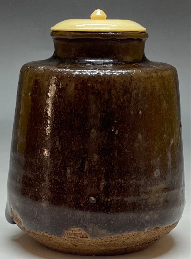 古瀬戸　茶入　仕覆　箱付　P021