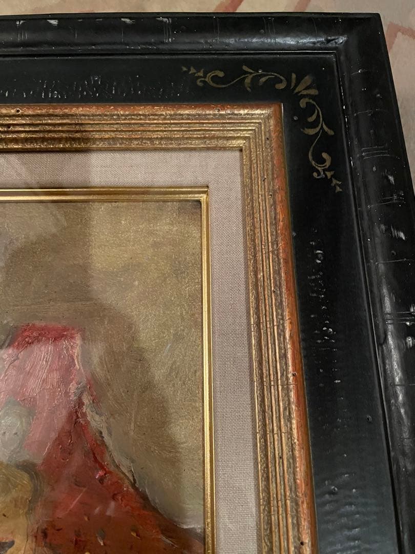 絵画　織田廣喜　オダヒロキ　富士と少女　油彩　織田ひろき　美術品　おだひろき