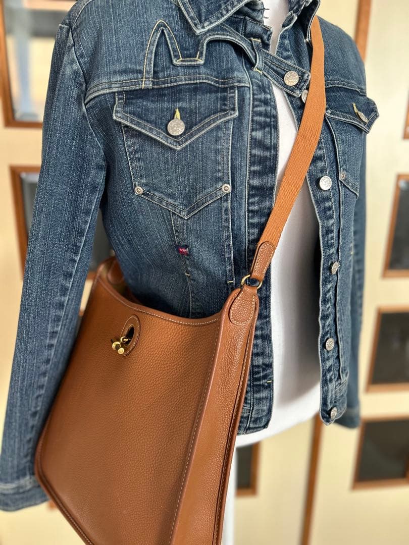 【SALE!】エルメス ヴェスパPM ブラウン×ゴールド金具