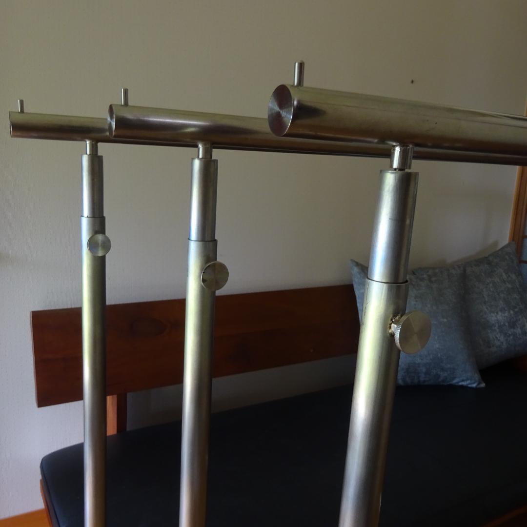 3点　ステンレス× ハンガーラック スタンド アイアン アンティーク調 アパレル