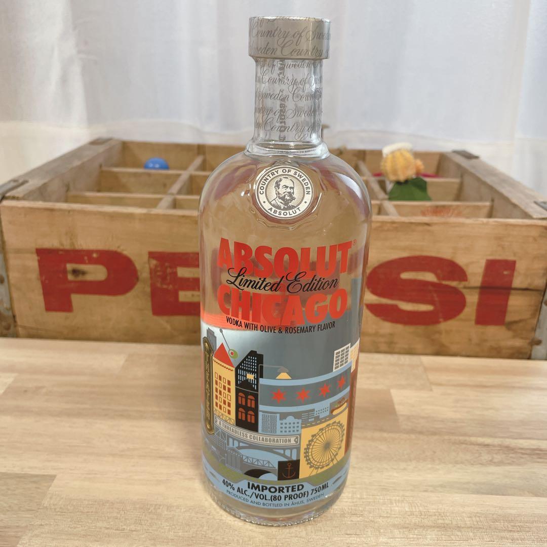 【超希少！・未開封】アブソリュート ウォッカ シカゴ 限定ボトル 限定フレーバー