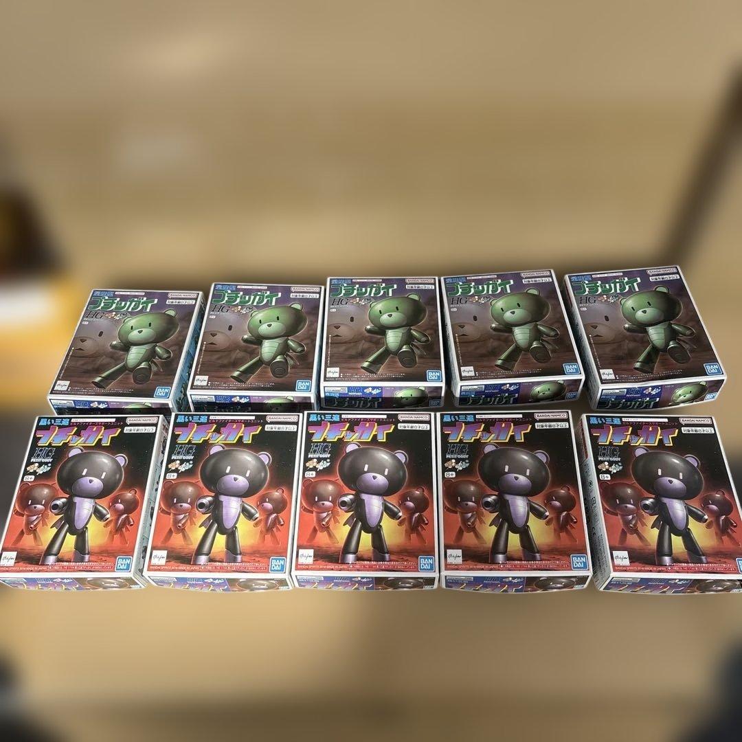 【未組立】HGPG 1/144 黒い三連プチッガイ&量産型プチッガイ 10個