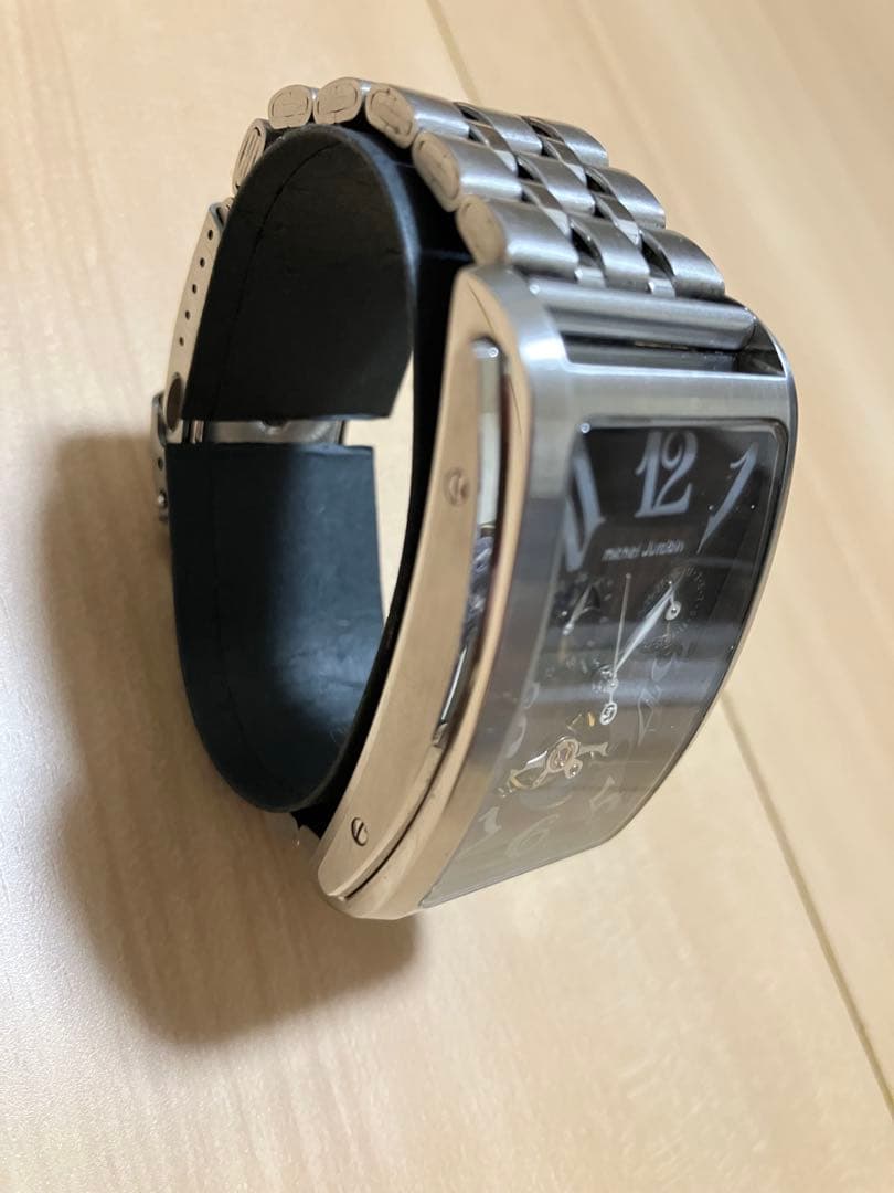 【希少】micheljordain 自動巻き ステンレスベルト 腕周り16cm