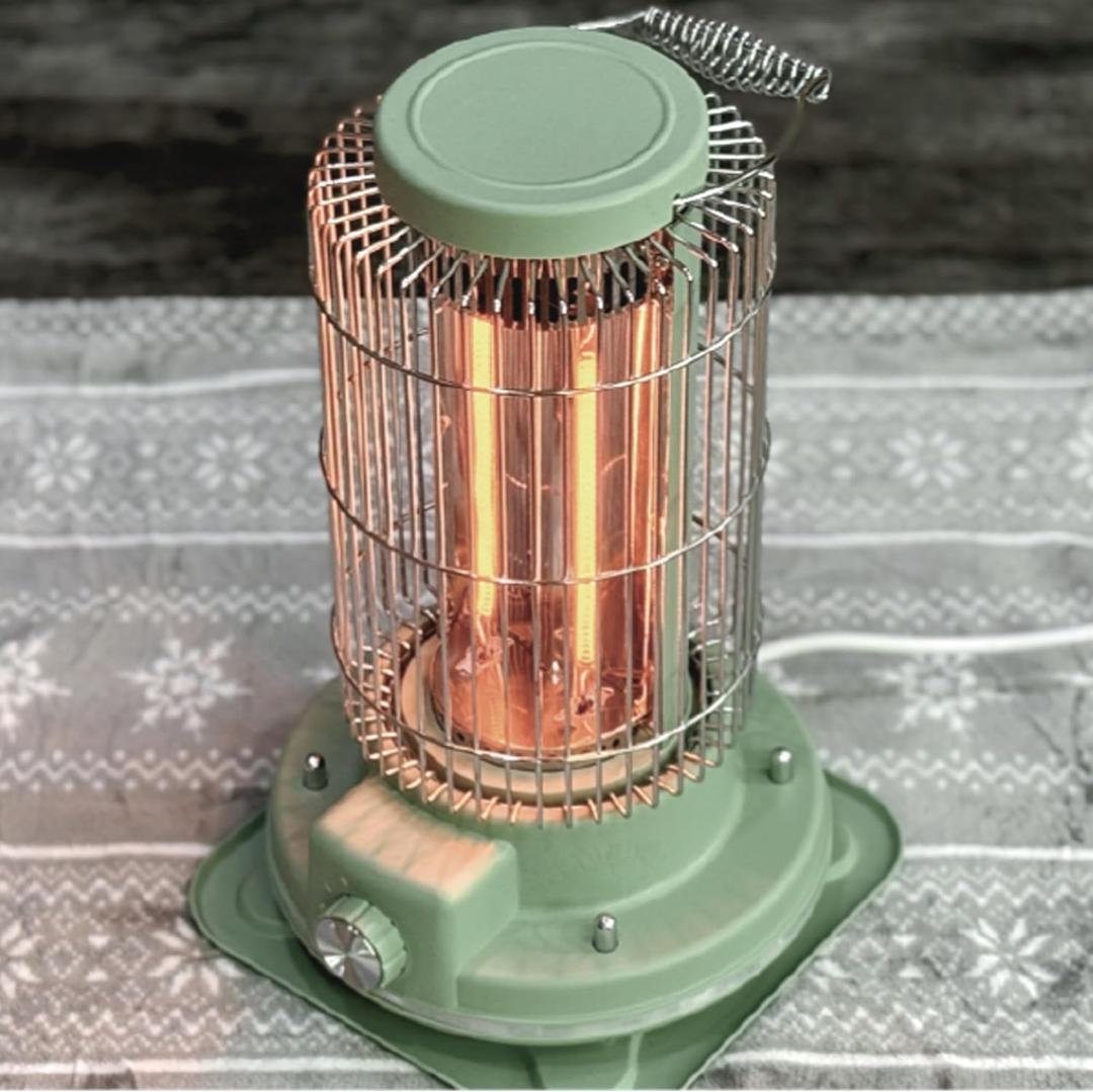 【M2140-78-50】電気ストーブ レトロ風 遠赤外線効果　おしゃれ