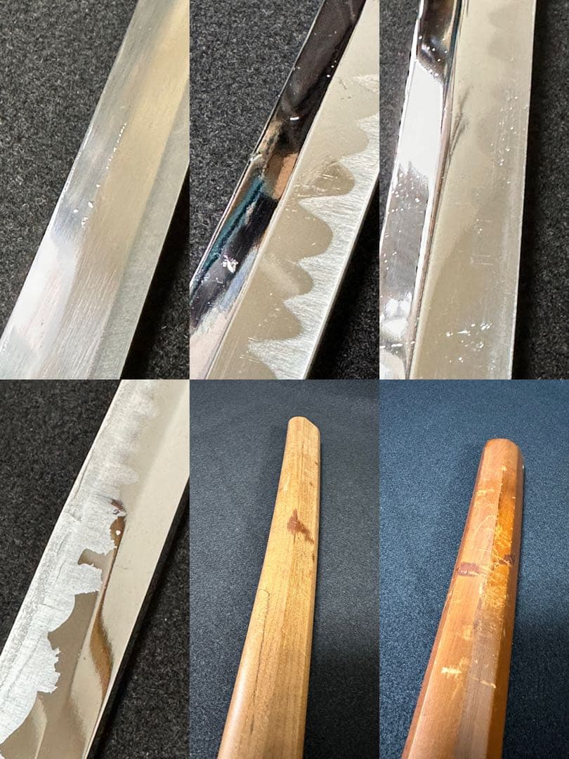 模造刀 白鞘打刀　三点まとめ　白鞘　鞘付長さ約99/102cm