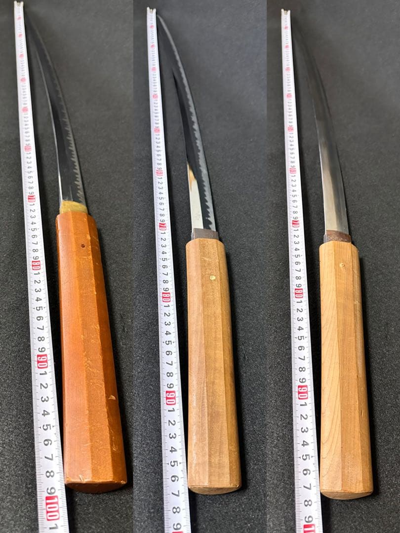 模造刀 白鞘打刀　三点まとめ　白鞘　鞘付長さ約99/102cm