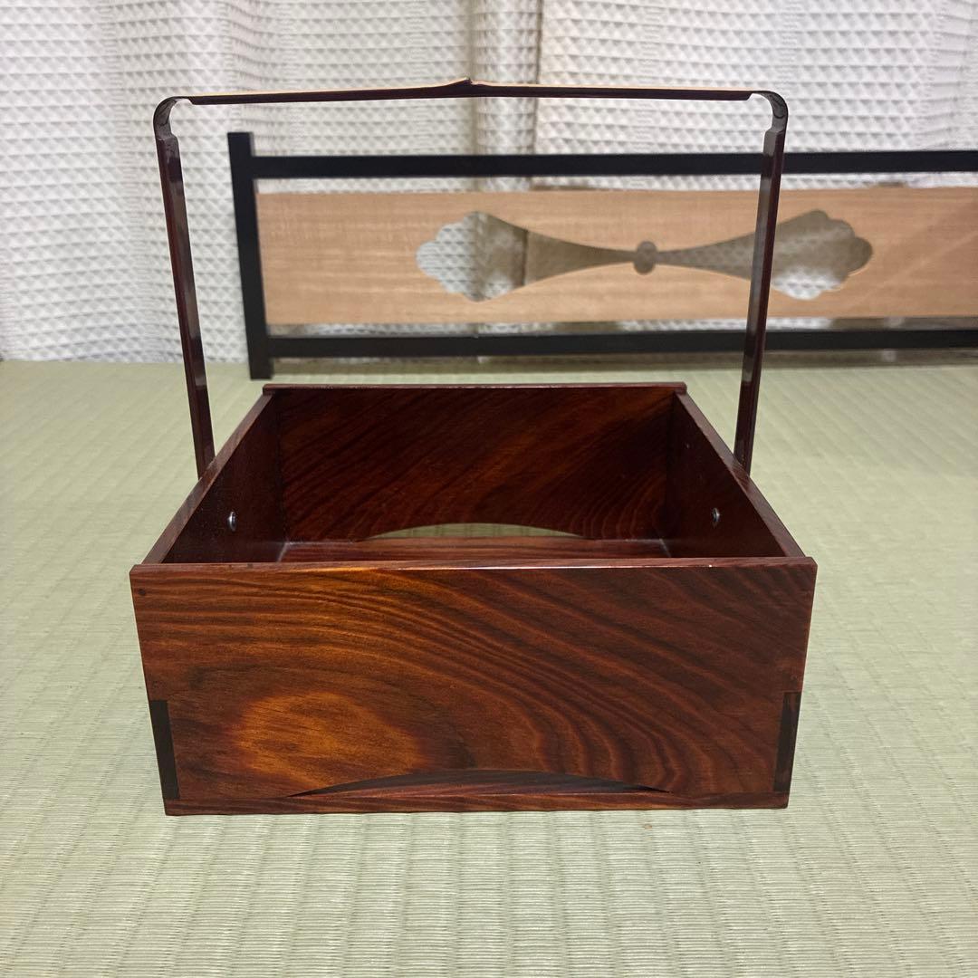 煙草盆　莨盆　淡々斎好　手付松の木