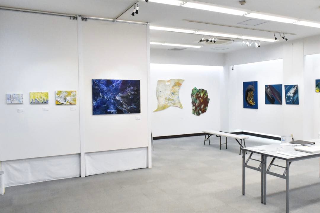 【P30号】good blue(call) 油絵 oil painting