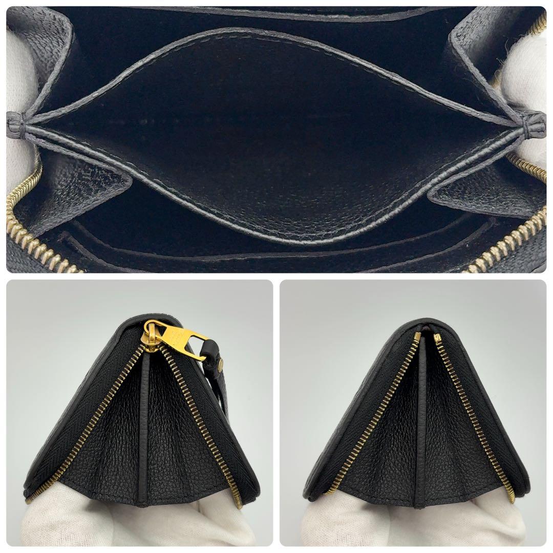 【限定価格】使用感小★ルイヴィトン アンプラント ジッピーパース 黒