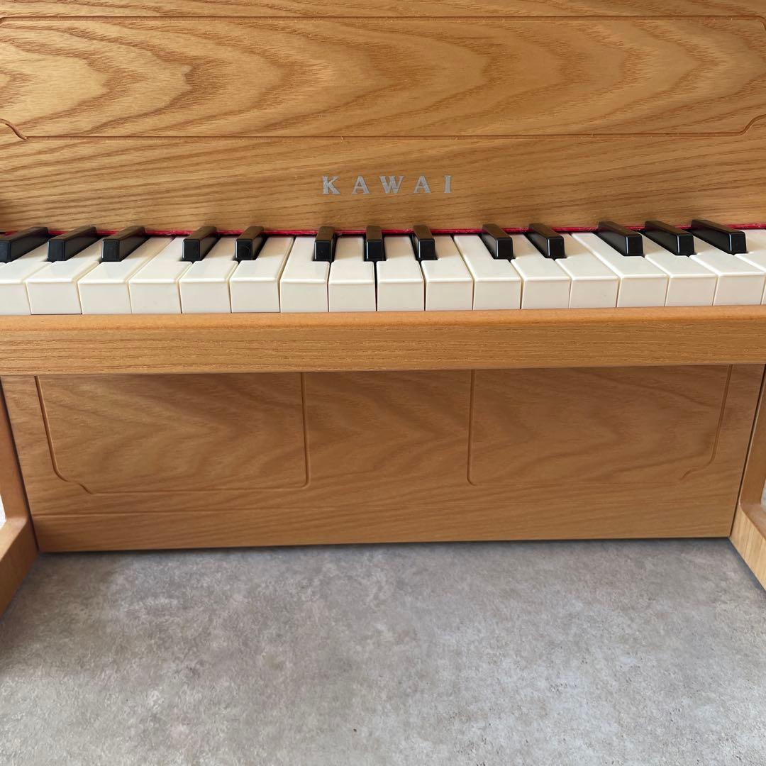 【美品】KAWAI カワイ アップライトピアノ ナチュラル ミニ ピアノ32鍵盤